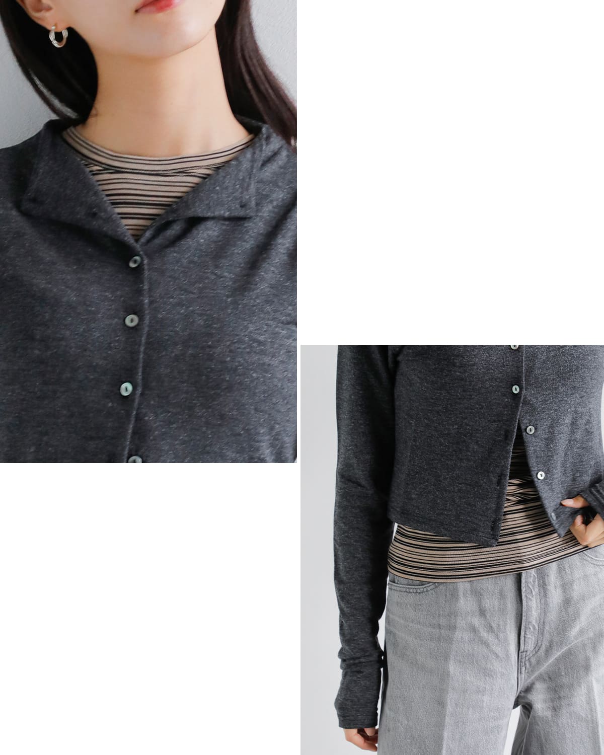 kiehtova(キエトヴァ)スムーススタンドネックカーディガン “SMOOTH STAND NECK CARDIGAN” ktwr43