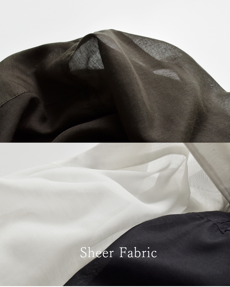 BLUE DE BRESSE(ブルーデブレス)レギュラーカラーサイドスリットシアーシャツkwbsb0206-01