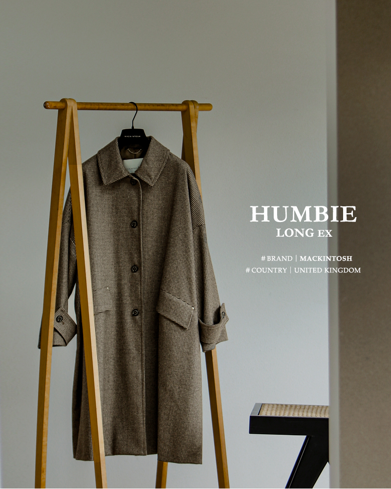 MACKINTOSH ハンビー ロング コート “HUMBIE LONG” MACKINTOSH】【HUMBIE/ハンビー】ウールメルトンステンカラー