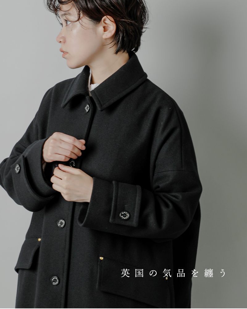 マッキントッシュ ハンビーフード ブラック サイズ4 Macintosh コート マッキントッシュ ハンビーフード ブラック サイズ4 Macintosh