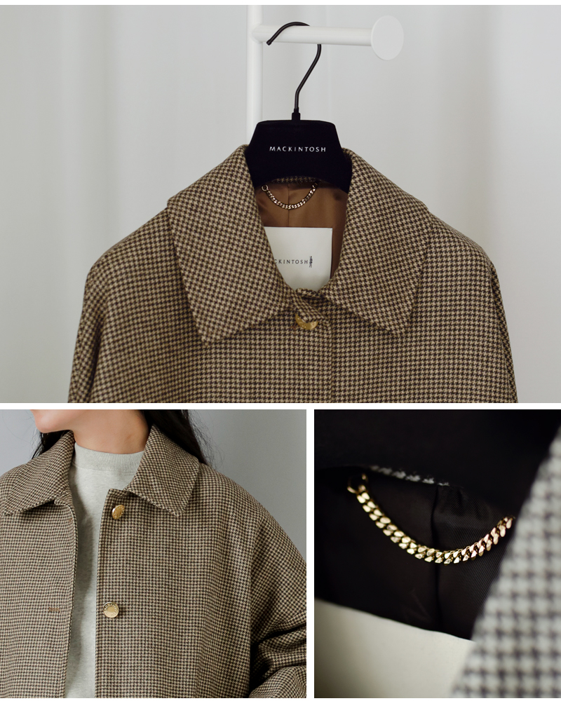 美品　マッキントッシュ　ウールチェスターコート　キャメル　現行　ロング丈　英国製 ウールコート 防寒 冬 ロング丈 キャメル チェスターコート