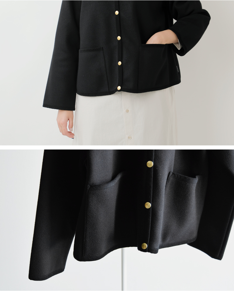 Traditional Weatherwear(トラディショナルウェザーウェア)アークリーダブルフェイスジャージーAラインノーカラージャケット“ARKLEYA-LINEW-FACEJERSEY”l242l252apfco0479