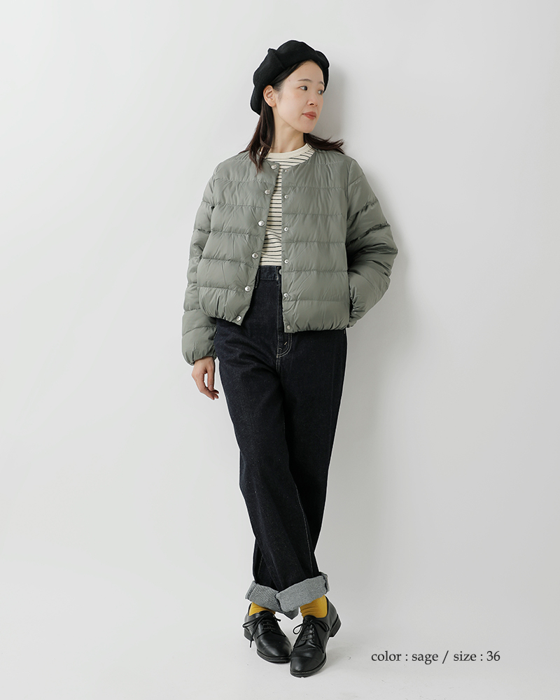 Traditional Weatherwear(トラディショナルウェザーウェア)アークリーパッカブル撥水ノーカラーダウンジャケット“ARKLEYDOWNPA”l252cidco0496oz