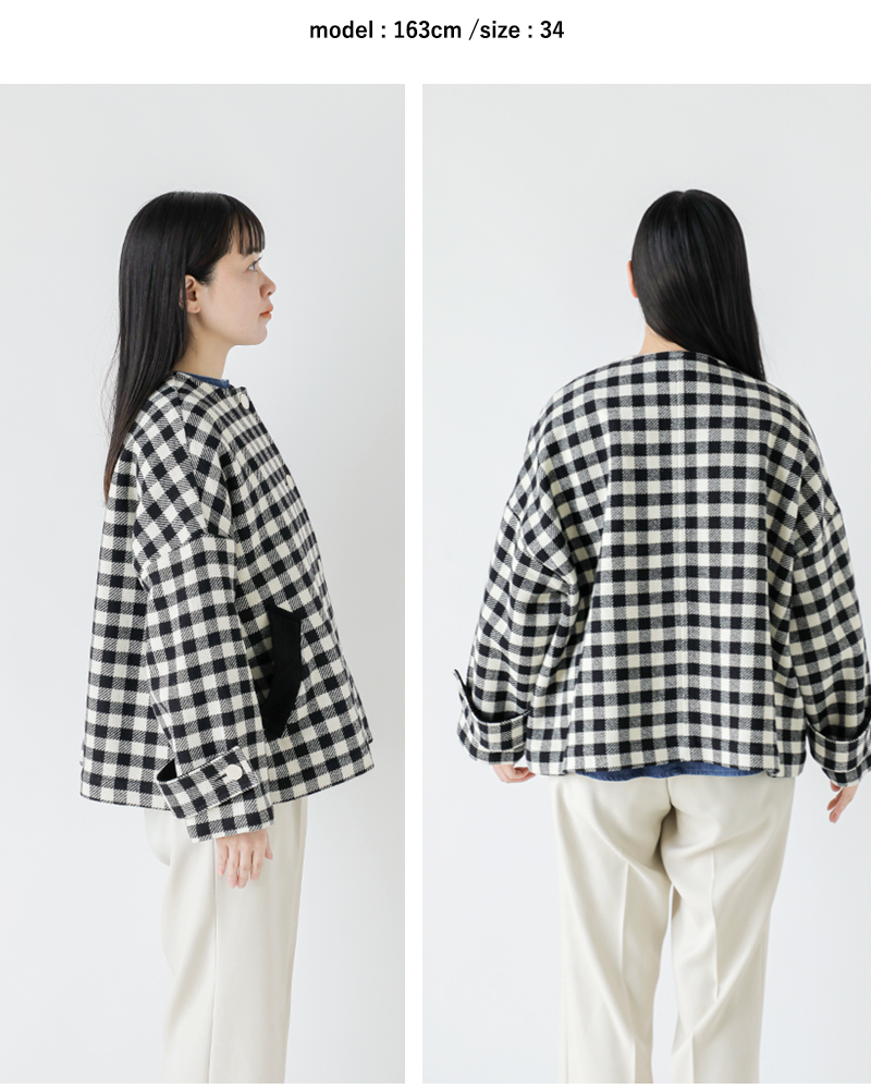 Traditional Weatherwear(トラディショナルウェザーウェア)マールトンヒートツィードノーカラーショートコート“MALTONN/CSHORTHT”l252fpfco0475hs