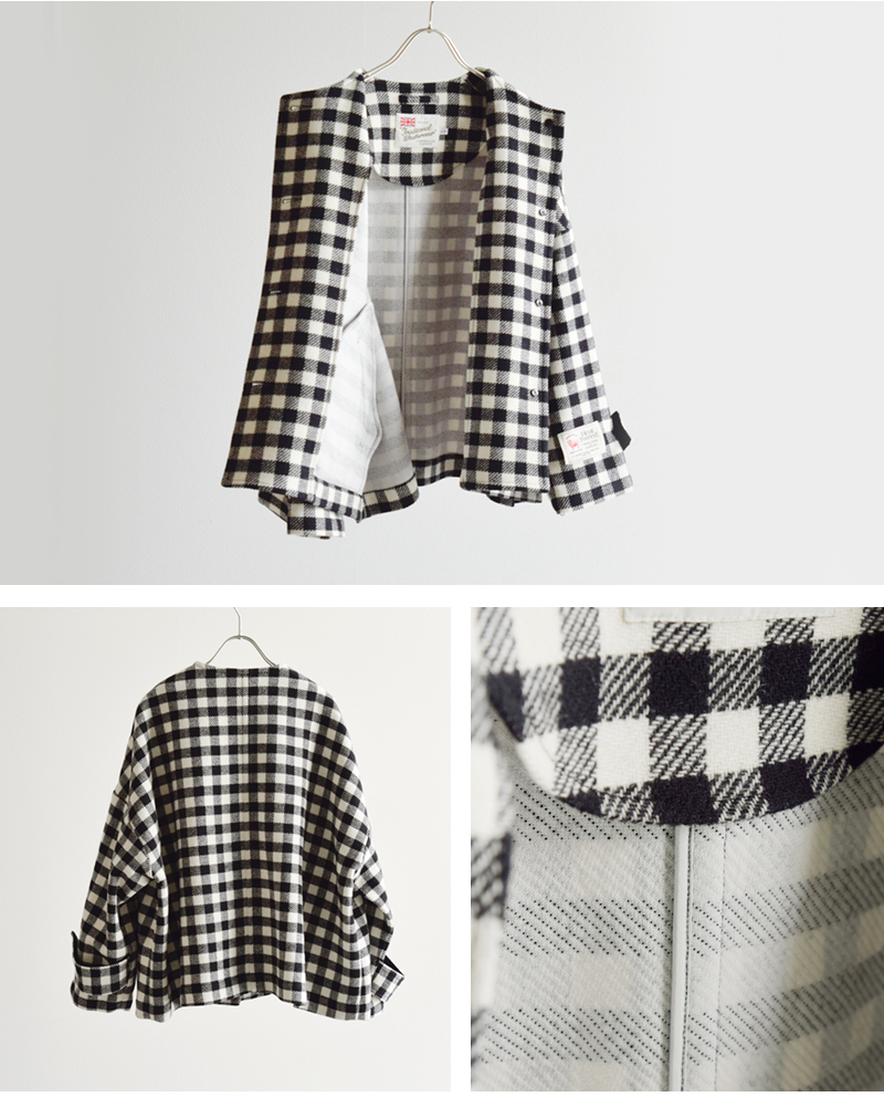 Traditional Weatherwear(トラディショナルウェザーウェア)マールトンヒートツィードノーカラーショートコート“MALTONN/CSHORTHT”l252fpfco0475hs