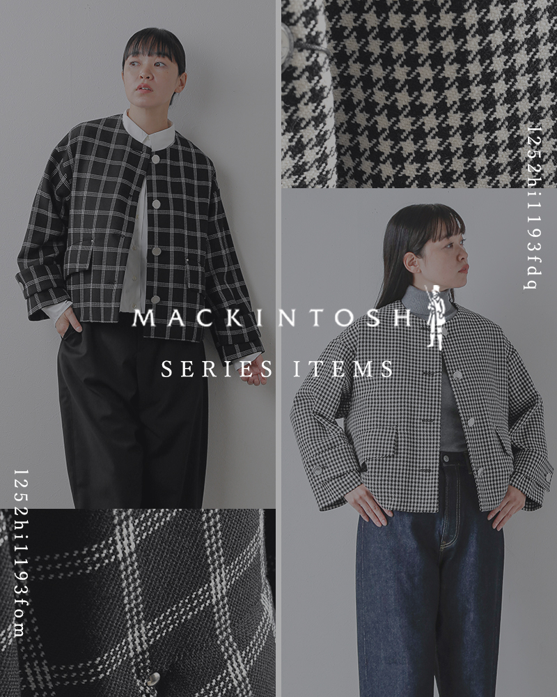 MACKINTOSH(マッキントッシュ)ウールハンビーノーカラージャケット“HUMBIENOCOLLARSLJACKETMB”l252hi1193fdv