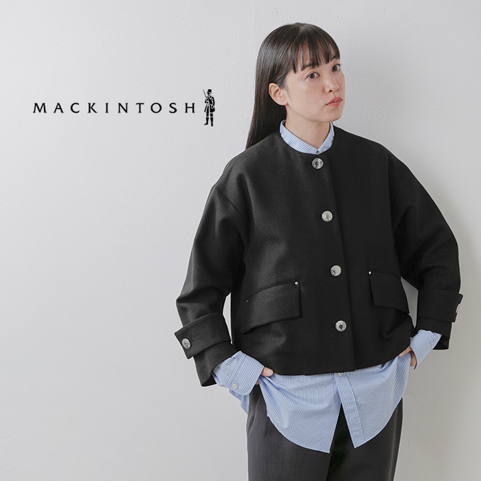 MACKINTOSH マッキントッシュ ウール ハンビー ノーカラー