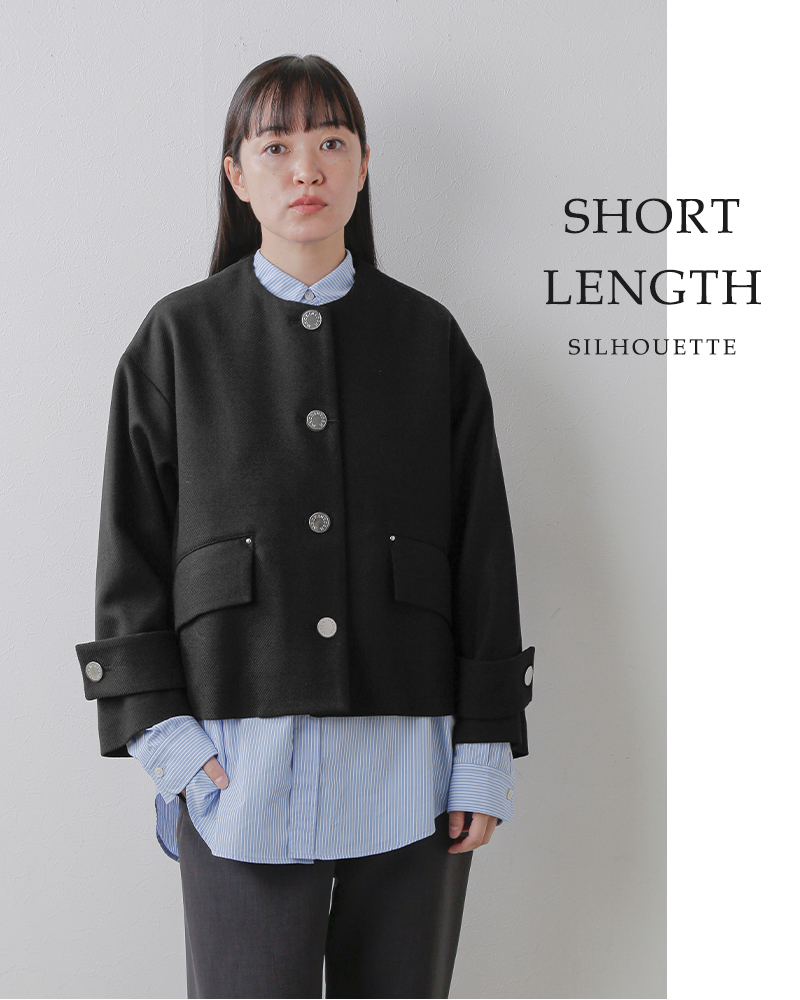 MACKINTOSH(マッキントッシュ)ウールハンビーノーカラージャケット“HUMBIENOCOLLARSLJACKETMB”l252hi1193fdv