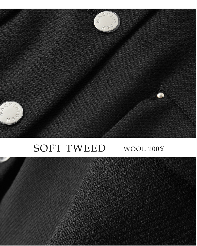 MACKINTOSH(マッキントッシュ)ウールハンビーノーカラージャケット“HUMBIENOCOLLARSLJACKETMB”l252hi1193fdv