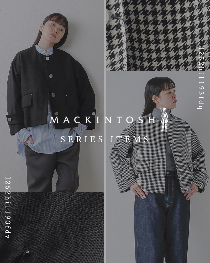 MACKINTOSH(マッキントッシュ)ウールチェックハンビーノーカラージャケット“HUMBIENOCOLLARSLJACKETMB”l252hi1193fom