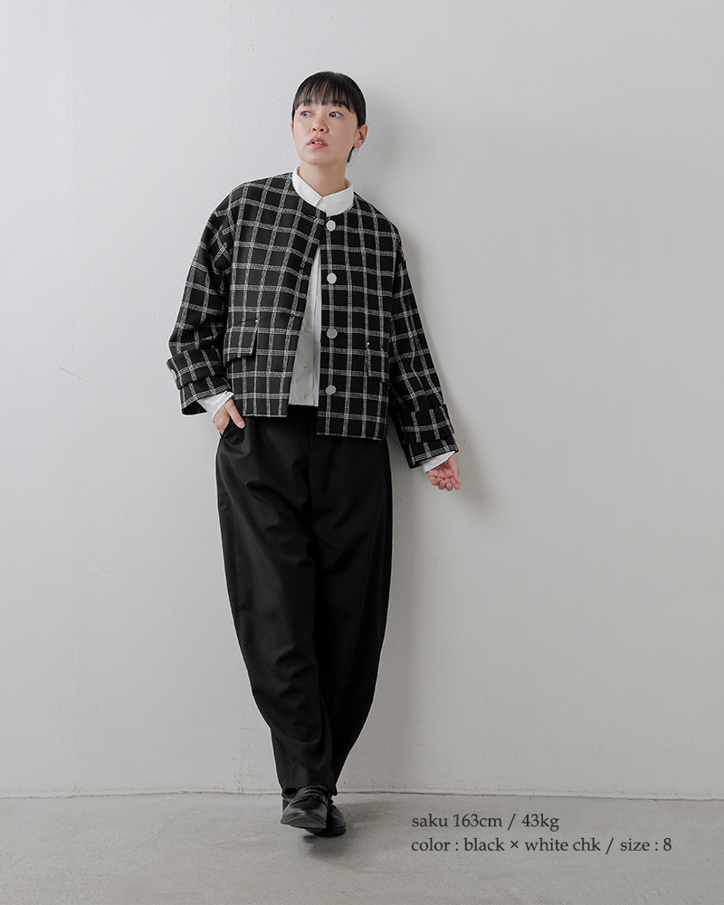 MACKINTOSH(マッキントッシュ)ウールチェックハンビーノーカラージャケット“HUMBIENOCOLLARSLJACKETMB”l252hi1193fom