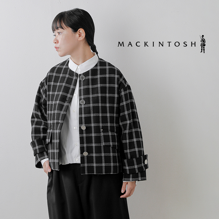 MACKINTOSH(マッキントッシュ)ウールチェックハンビーノーカラージャケット“HUMBIENOCOLLARSLJACKETMB”l252hi1193fom