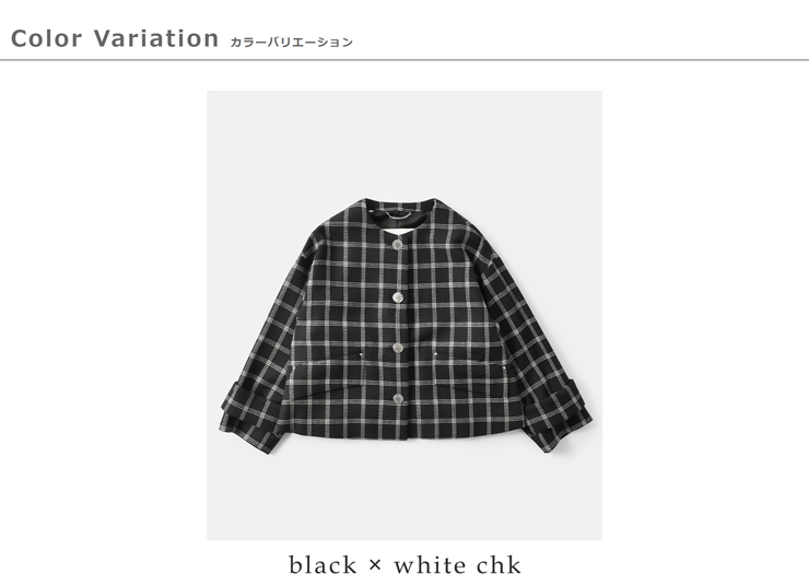 MACKINTOSH(マッキントッシュ)ウールチェックハンビーノーカラージャケット“HUMBIENOCOLLARSLJACKETMB”l252hi1193fom