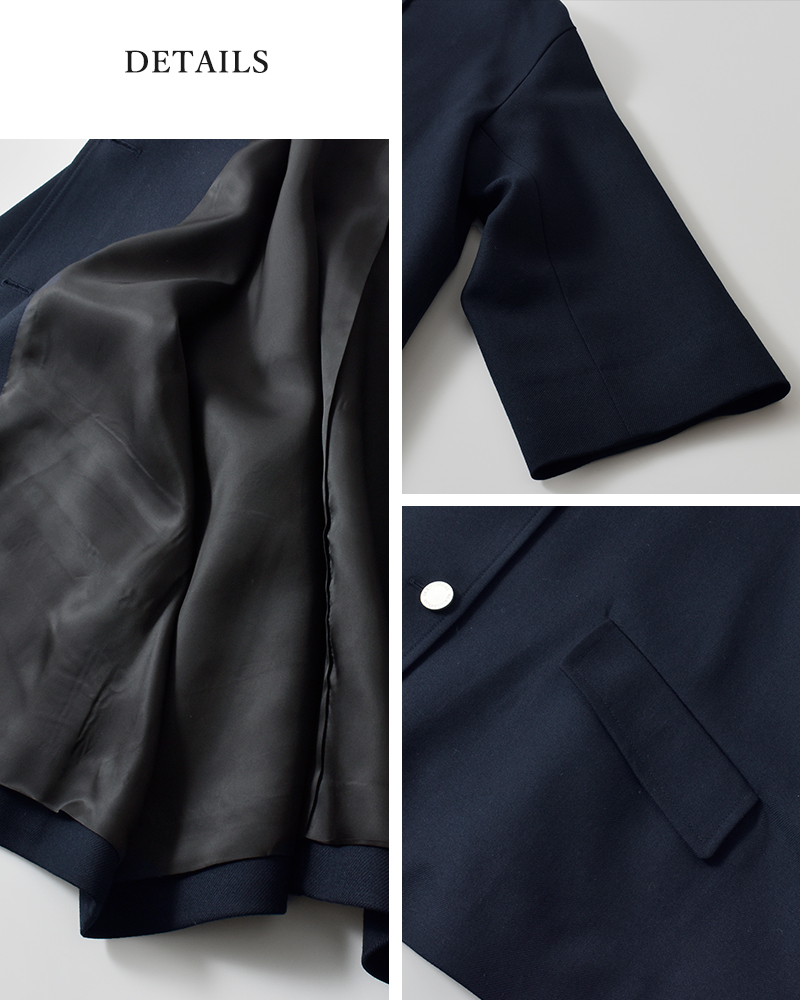Traditional Weatherwear(トラディショナルウェザーウェア)ドライウールツイルリントンノーカラーショートコート“LINTONN/CSHORT”l252kgfco0471gn