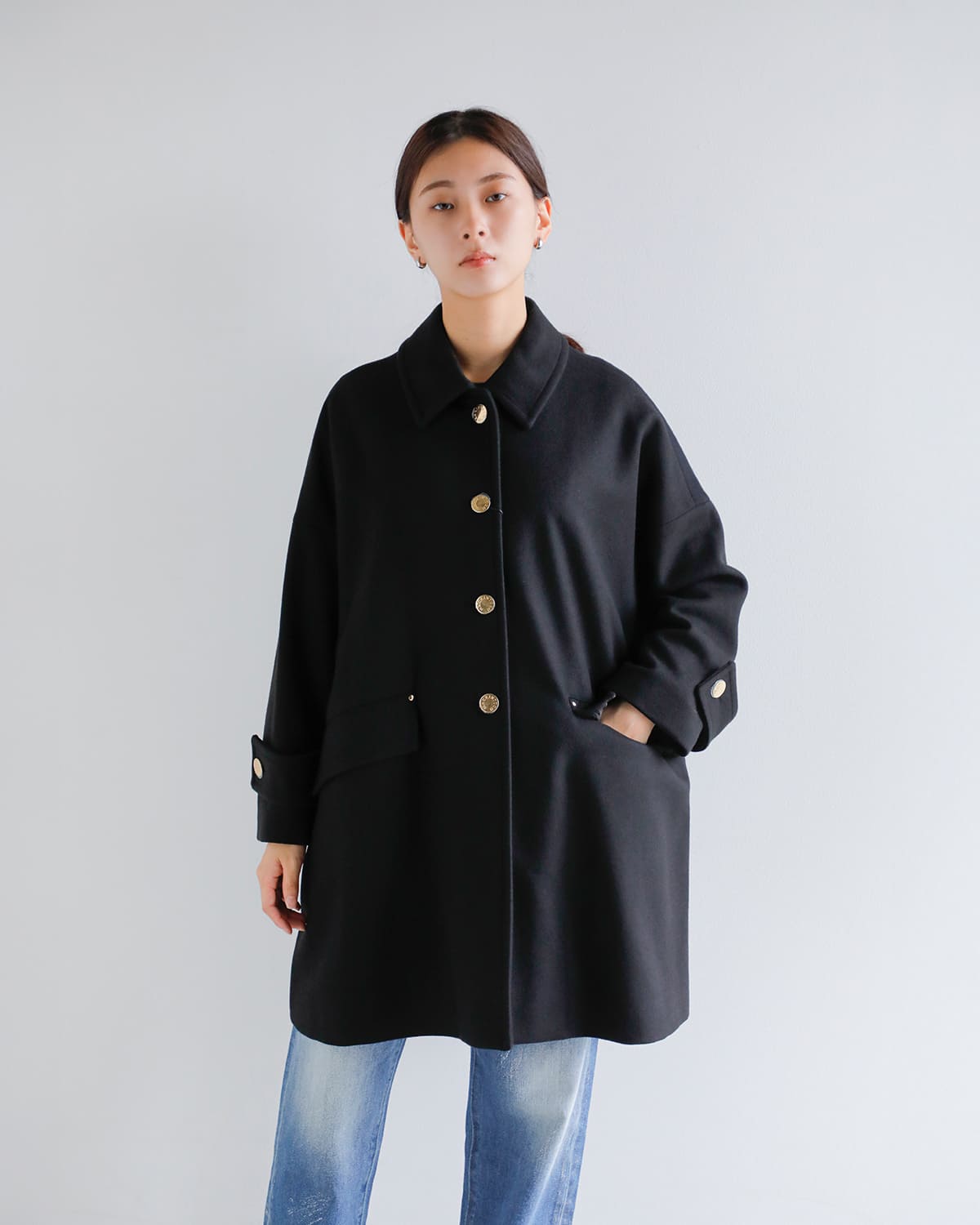 MACKINTOSH(マッキントッシュ)ウールメルトンハンビーショートステンカラーコート “HUMBIE MB LEO” l252mo1158f2kl