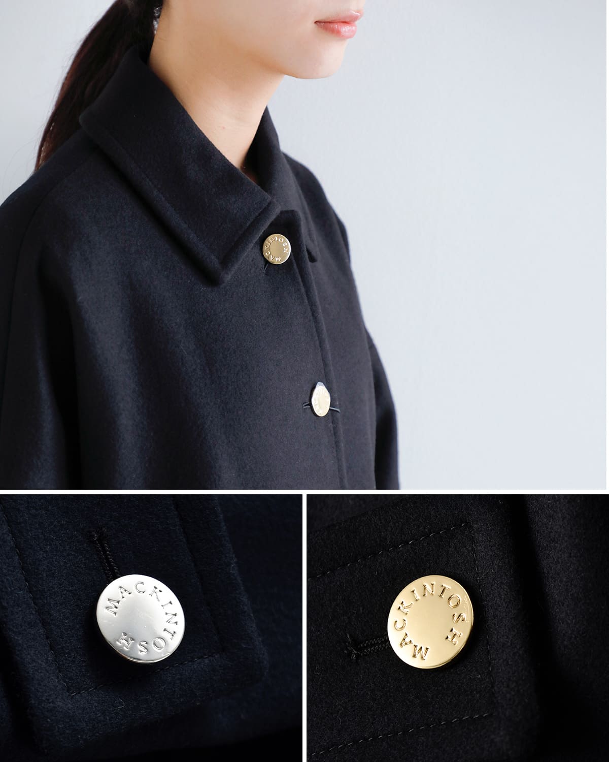 MACKINTOSH(マッキントッシュ)ウールメルトンハンビーショートステンカラーコート “HUMBIE MB LEO” l252mo1158f2kl