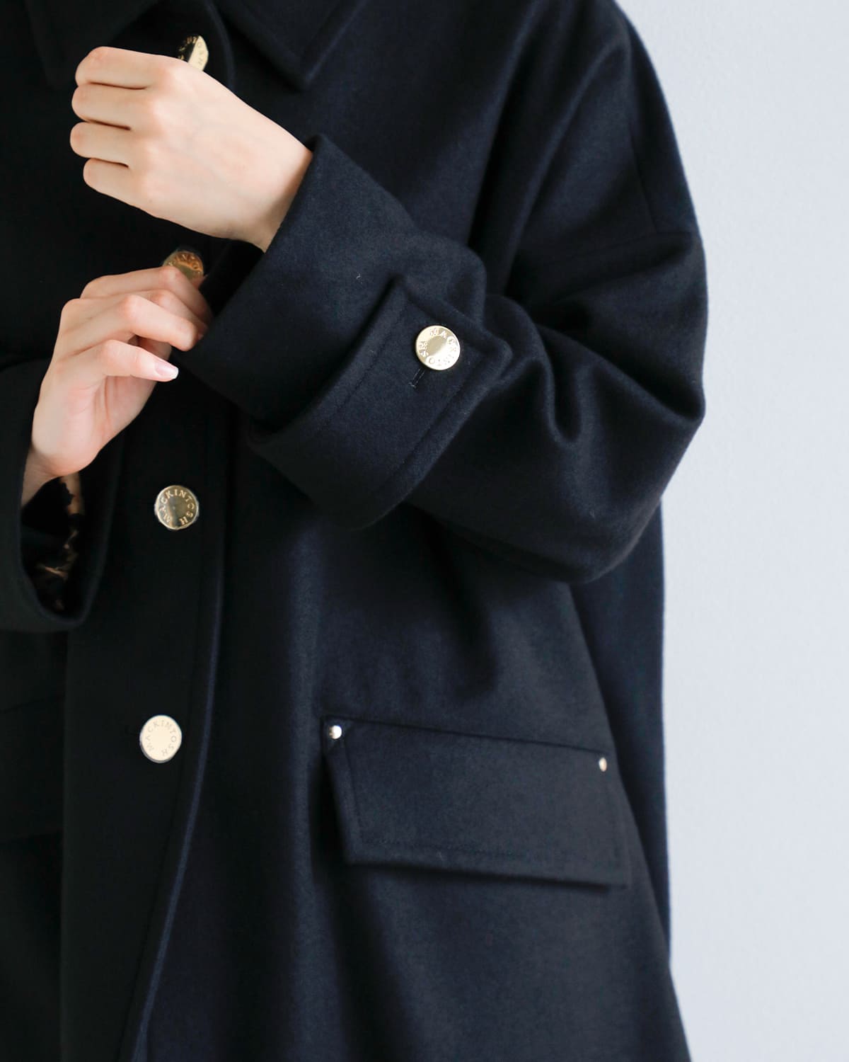 MACKINTOSH(マッキントッシュ)ウールメルトンハンビーショートステンカラーコート “HUMBIE MB LEO” l252mo1158f2kl