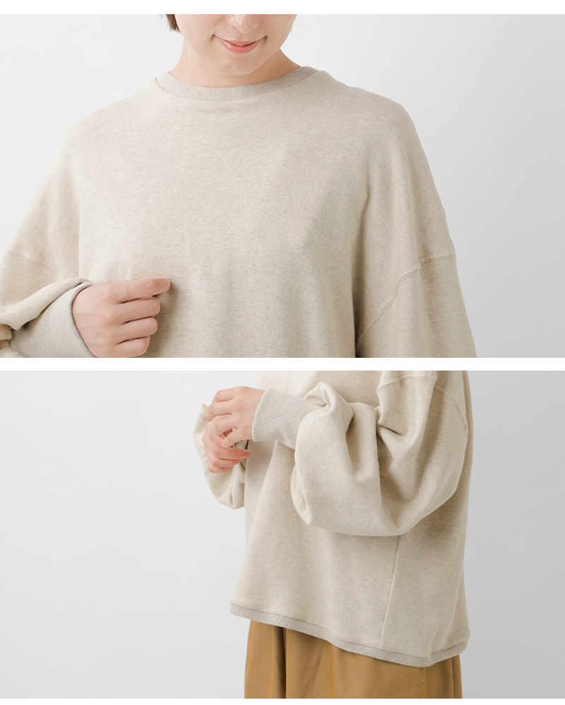 Laboratory(ラボレイトリー)リサイクルコットン裏毛プルオーバー“RECONSTRUCTIONURAKEPULLOVER”la407