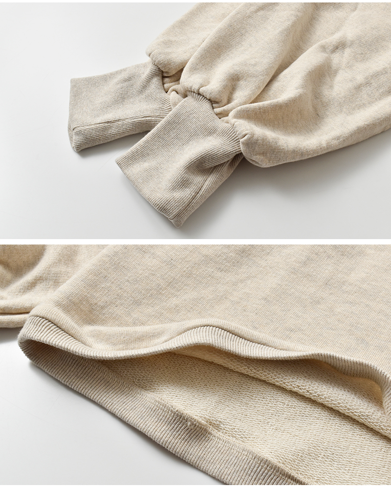 Laboratory(ラボレイトリー)リサイクルコットン裏毛プルオーバー“RECONSTRUCTIONURAKEPULLOVER”la407