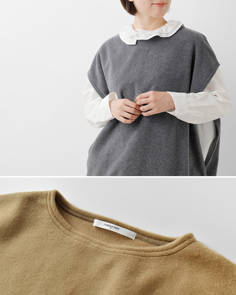 Laboratory(ラボレイトリー)ユーティリティガーメントフリースワイドベスト“UTILITYFLEECEWIDEVEST”la411