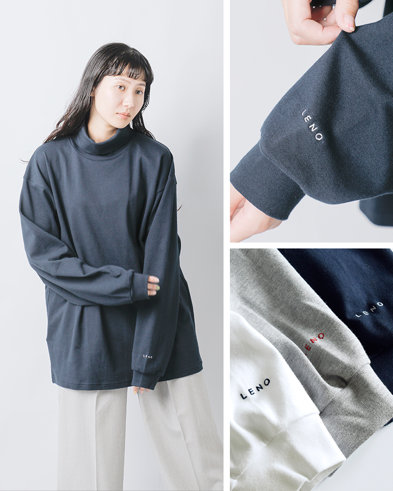LENO(m)RbgbN^[glbNvI[o[gMOCKTURTLENECKPULLOVERhleno-cs004