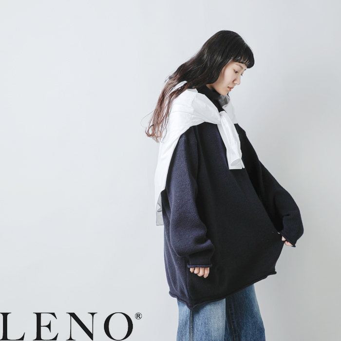 LENO(m)E[bNlbNjbgvI[o[gMOCKNECKPULLOVERhleno-kn002