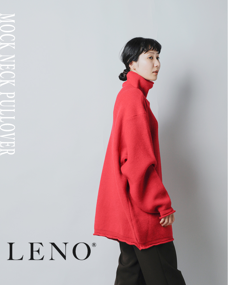 LENO(m)E[bNlbNjbgvI[o[gMOCKNECKPULLOVERhleno-kn002