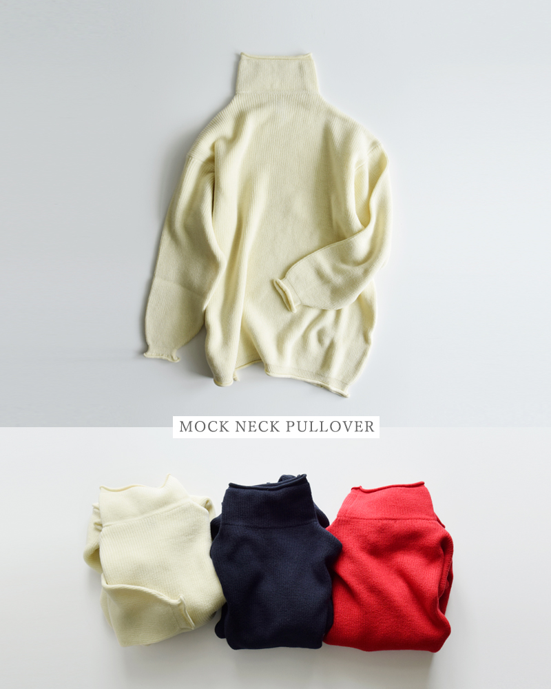 LENO(m)E[bNlbNjbgvI[o[gMOCKNECKPULLOVERhleno-kn002