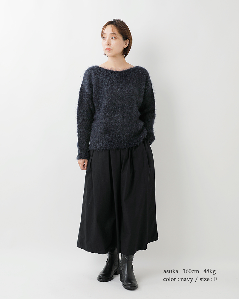 TRICOTS JEAN MARC(トリコット ジーン マルク)ボートネックニットプルオーバーlerida