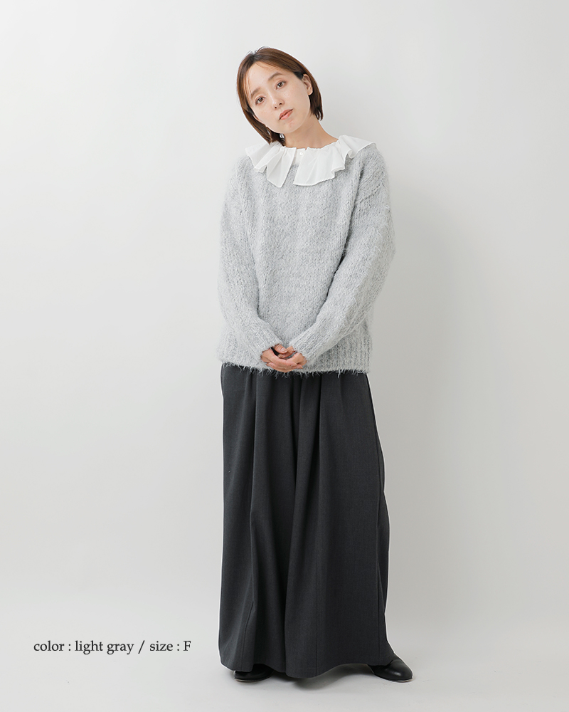 TRICOTS JEAN MARC(トリコット ジーン マルク)ボートネックニットプルオーバーlerida