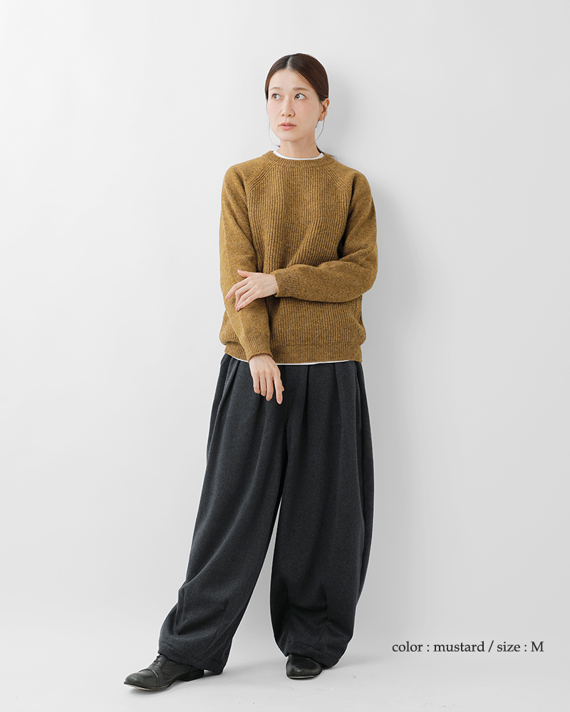 soglia(ソリア)シェットランドウールセーター“LERWICKShetlandSweater”lerwick-she-sw