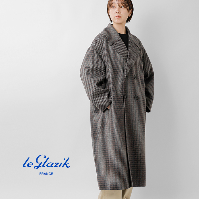 Le Glazik(ルグラジック)ラムウールダブルブレステッドコートlg-a0451lww-25aw