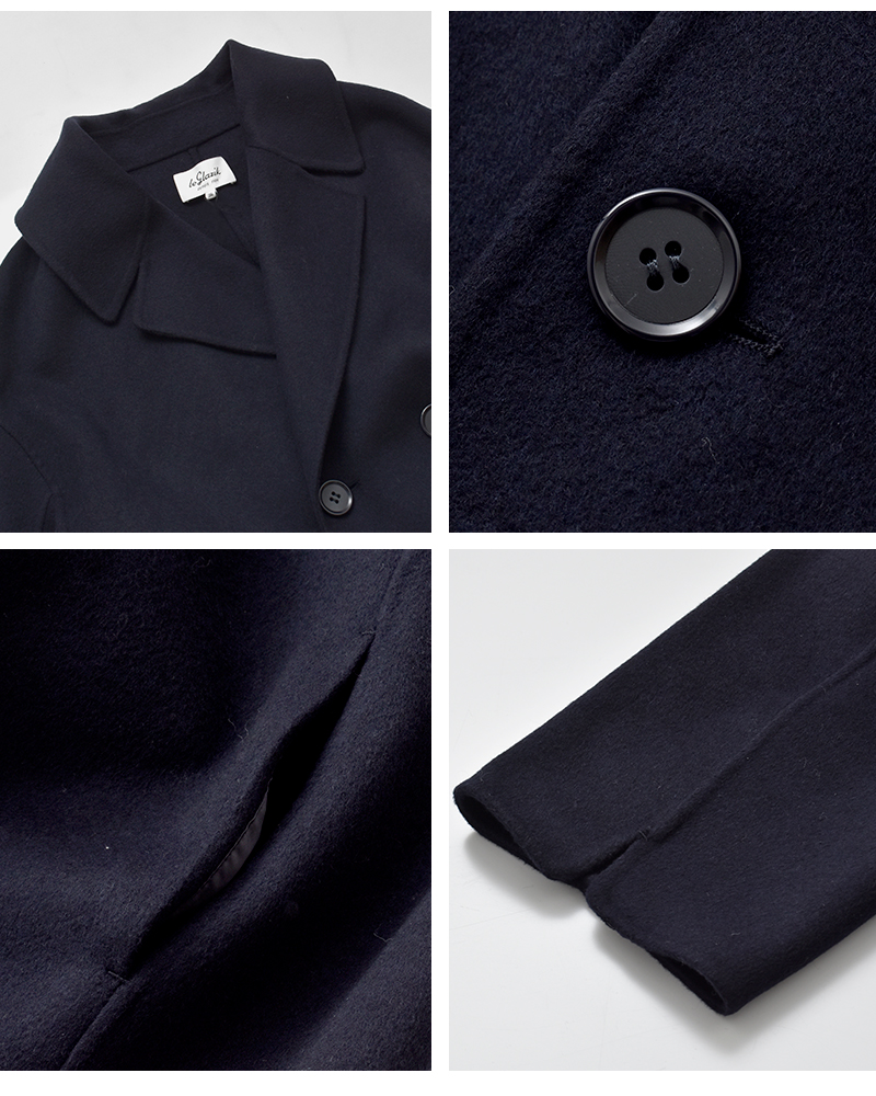 Le Glazik(ルグラジック)ラムウールダブルブレステッドコートlg-a0451lww-25aw