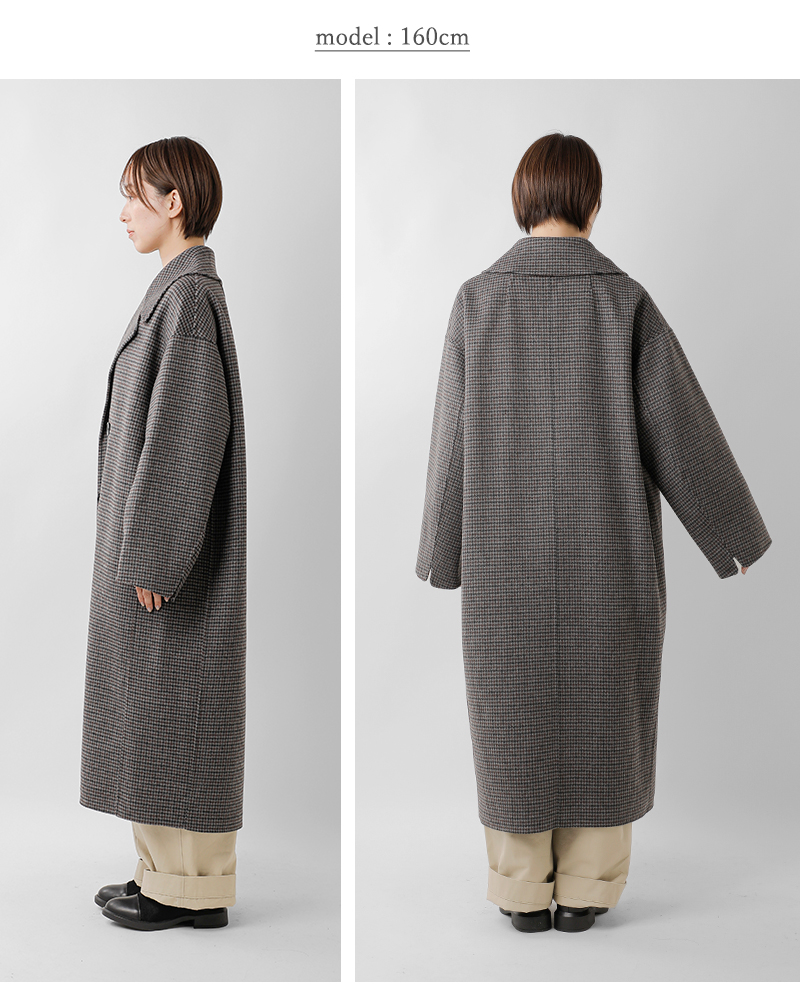 Le Glazik(ルグラジック)ラムウールダブルブレステッドコートlg-a0451lww-25aw