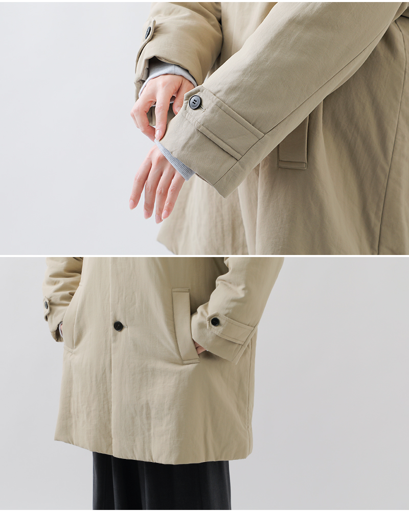 Le Glazik(ルグラジック)中綿Aラインショートステンカラーコートlg-a0753tii