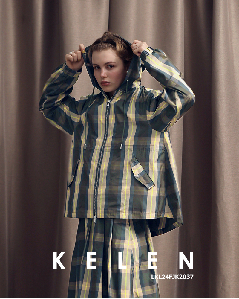 kelen(ケレン)チェックフーディージャケット“VICKY”lkl24fjk2037