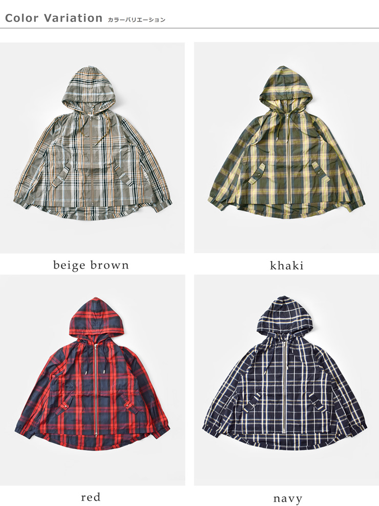 kelen(ケレン)チェックフーディージャケット“VICKY”lkl24fjk2037