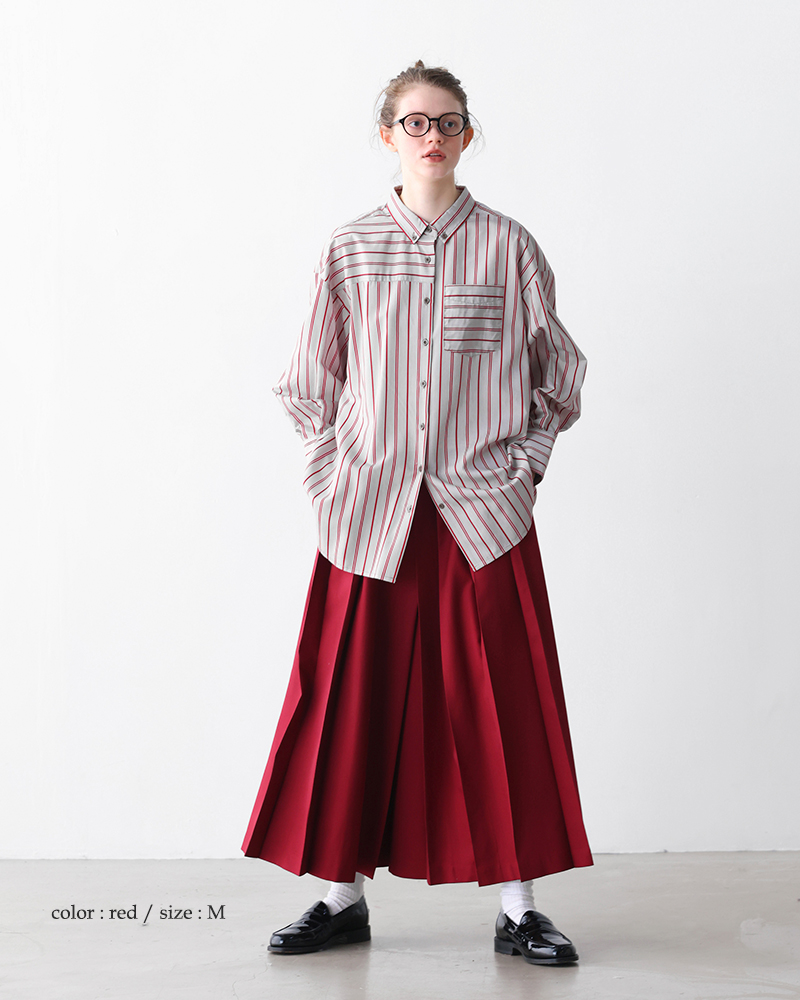 kelen(ケレン)ボタンダウンデザインストライプシャツ“TESSA”lkl25fbl2251