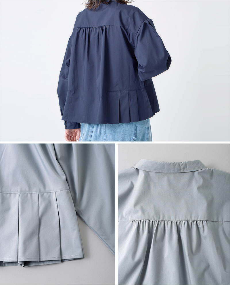 kelen(ケレン)サイドヘムプリーツデザインブラウス“CAMIE”lkl25fbl2252