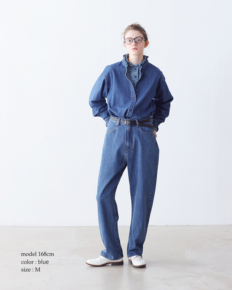 kelen(ケレン)フリルデザインデニムシャツ“SYNTH”lkl25fbl2253