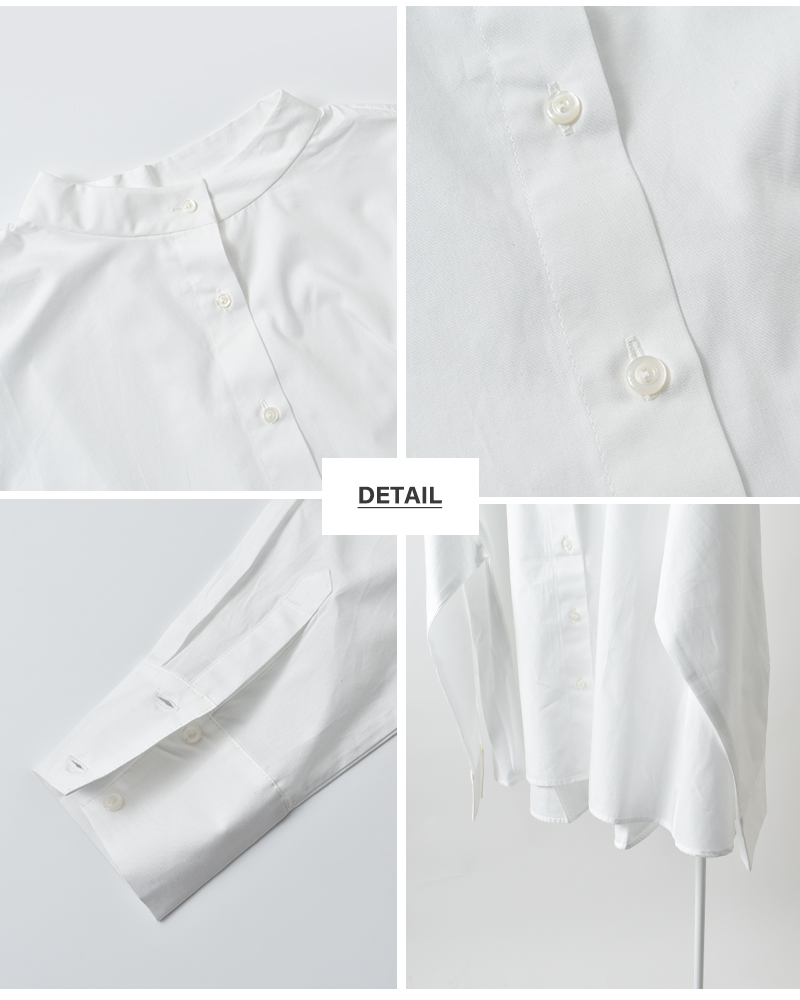 kelen(ケレン)コットンスタンドカラーブラウス“LAFU”lkl25fbl2257