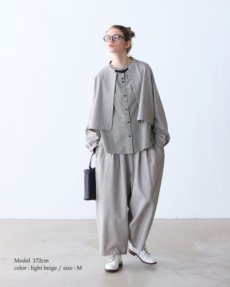 kelen(ケレン)パネルデザインショートブラウス“KERIN”lkl25fbl2261