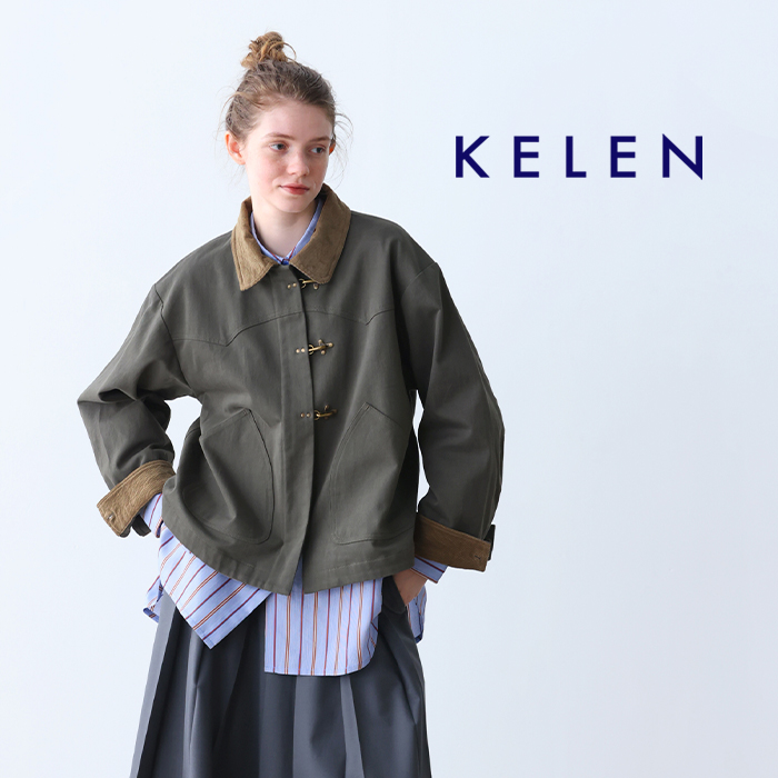 kelen(ケレン)コットンウエスタンワークウェアジャケット“YEYA”lkl25fjk2070