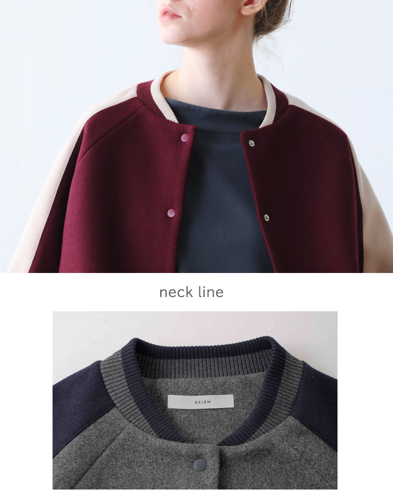 kelen(ケレン)デザインスタジアムジャンパー“BAHI”lkl25fjk2072