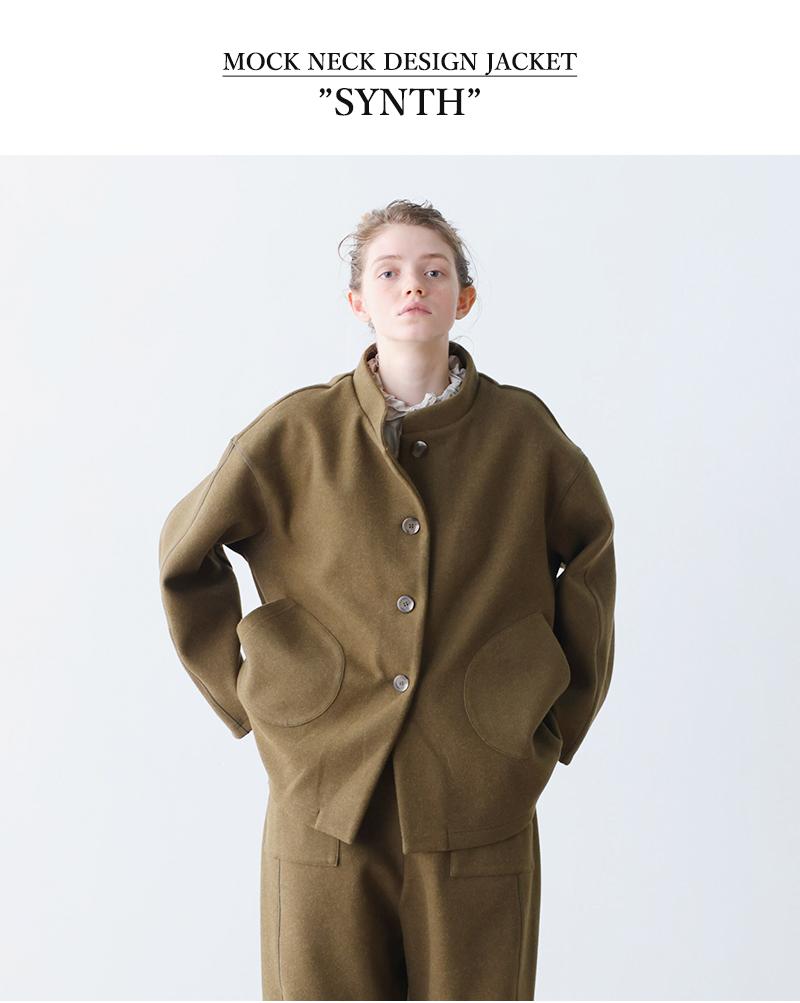 kelen(ケレン)モックネックデザインジャケット“TRIMO”lkl25fjk2073