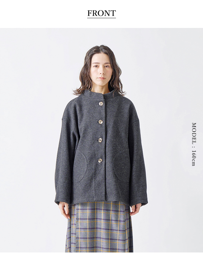 kelen(ケレン)モックネックデザインジャケット“TRIMO”lkl25fjk2073