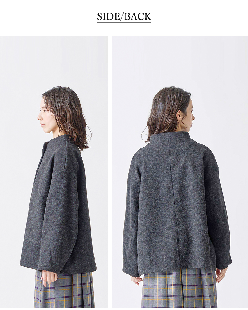 kelen(ケレン)モックネックデザインジャケット“TRIMO”lkl25fjk2073