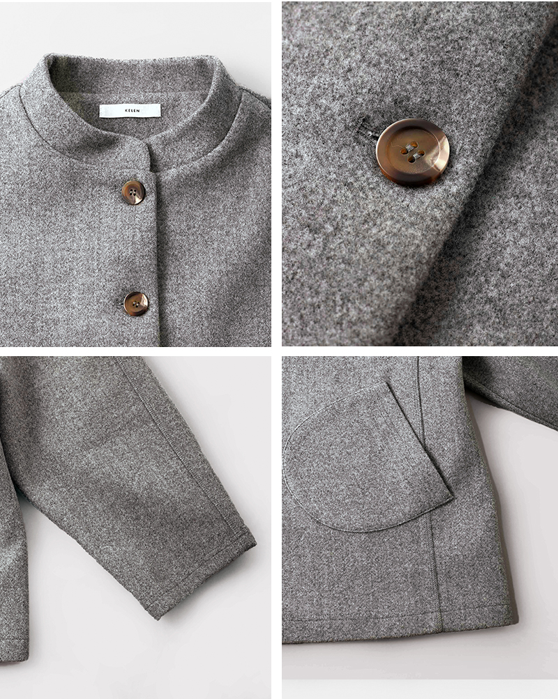 kelen(ケレン)モックネックデザインジャケット“TRIMO”lkl25fjk2073