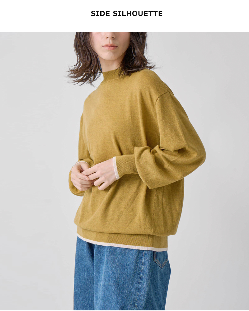 kelen(ケレン)ポイントカラーデザインニットトップス“FINI”lkl25fkn2001