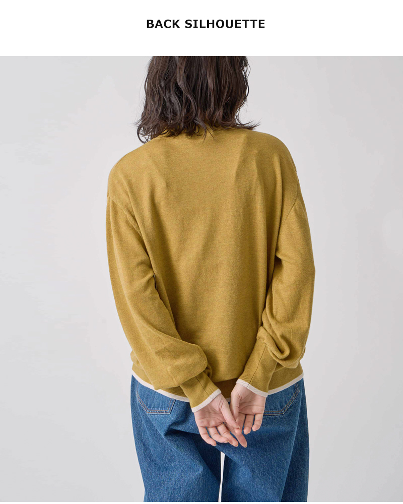 kelen(ケレン)ポイントカラーデザインニットトップス“FINI”lkl25fkn2001